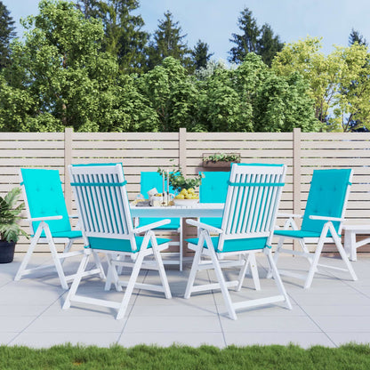 Podušky Na Židli S Vysokým Opěradlem 4 Ks Vzor Listů Textil