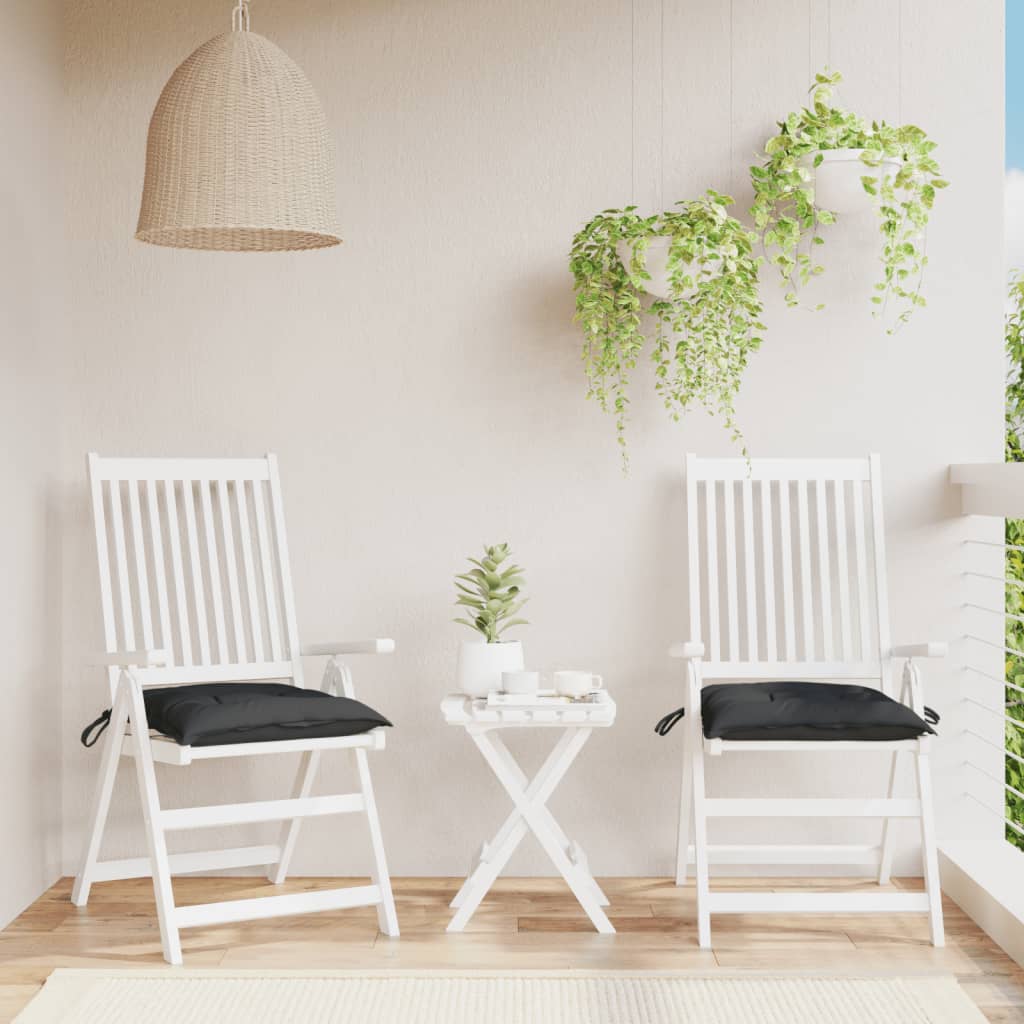 Podušky Na Židli 4 Ks Krémově Bílé Látka Oxford