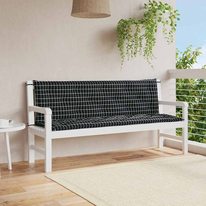 Podušky Na Zahradní Lavici 2 Ks Vzor Listů 150X50X7 Cm Textil