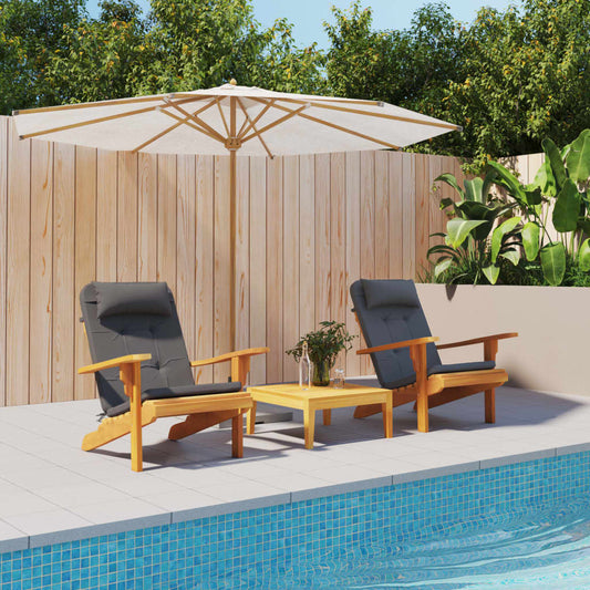 Podušky Na Židli Adirondack 2 Ks Antracitové Oxfordská Látka