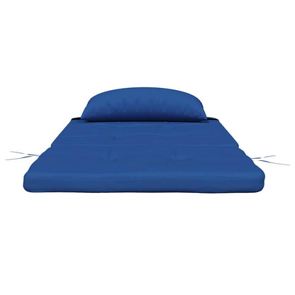 Polštáře Na Židle 2 Pcs Oxford Látka Modrá 58 X 77 X 4,5 Cm