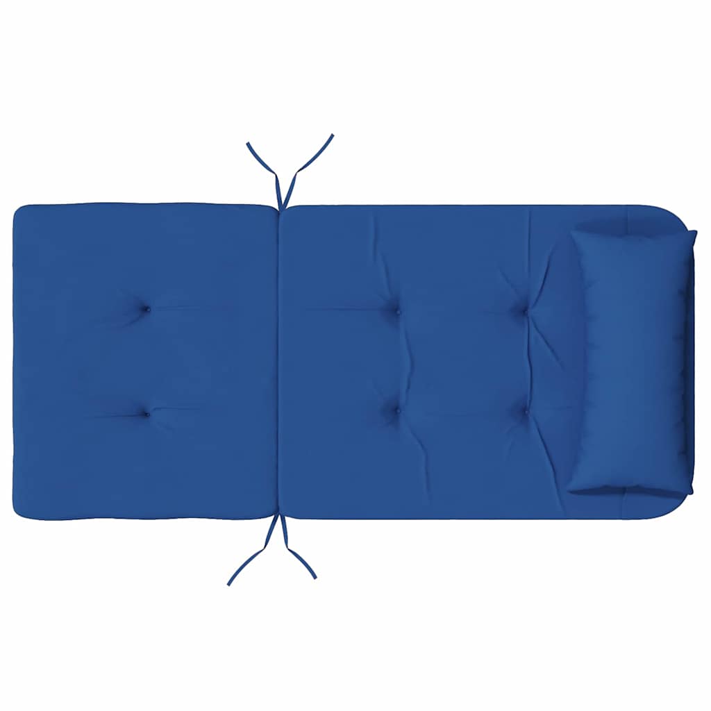 Polštáře Na Židle 2 Pcs Oxford Látka Modrá 58 X 77 X 4,5 Cm