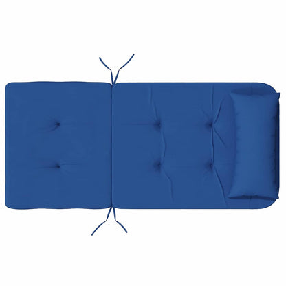 Polštáře Na Židle 2 Pcs Oxford Látka Modrá 58 X 77 X 4,5 Cm