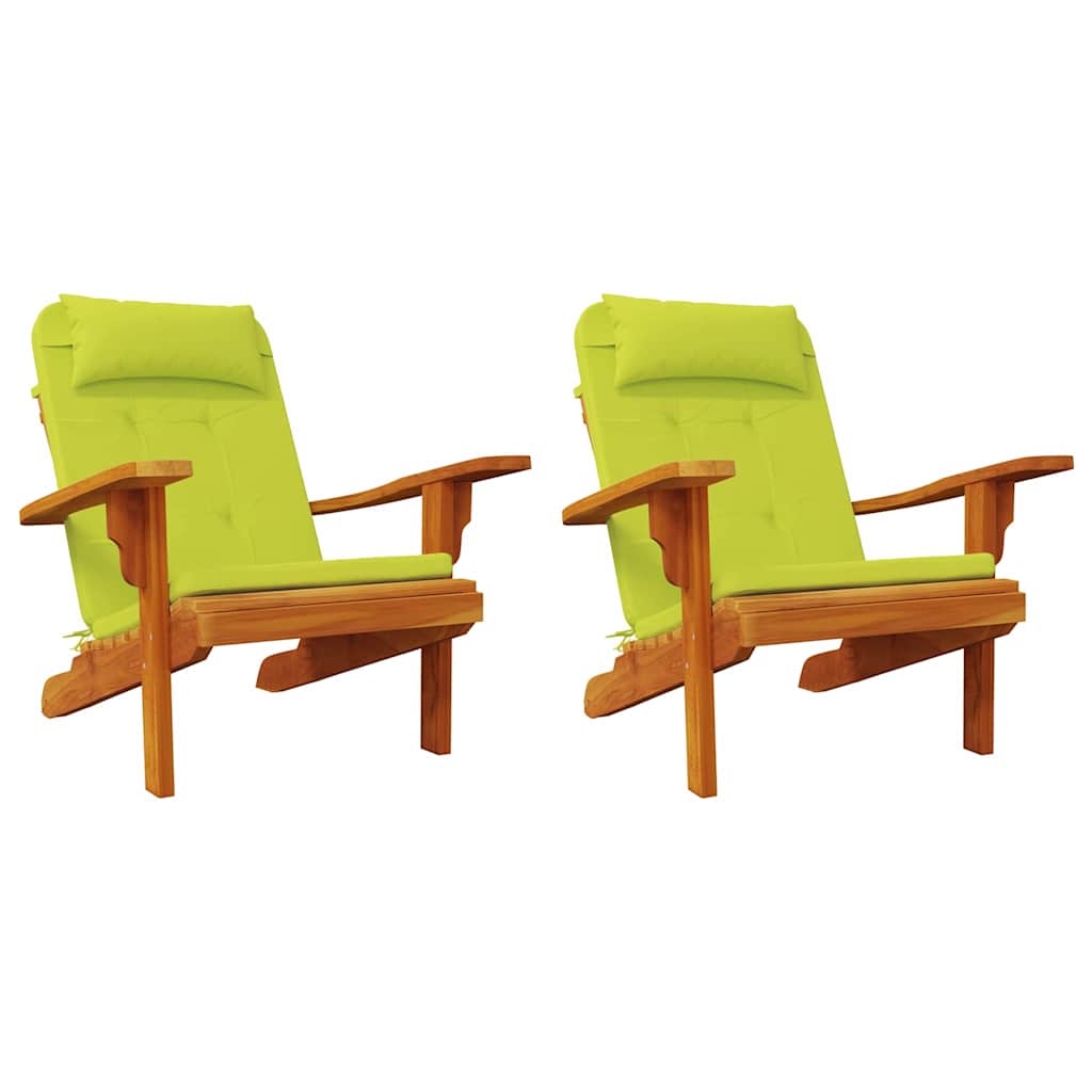 Polštáře Na Židle 2 Pcs Oxford Látka Jasně Zelená