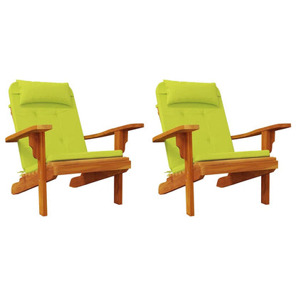Polštáře Na Židle 2 Pcs Oxford Látka Jasně Zelená