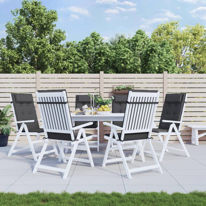 Podušky Na Židli S Vysokým Opěradlem 4 Ks Černé Látka Oxford