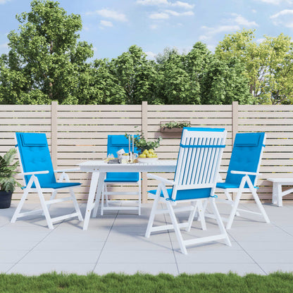 Podušky Na Židli S Vysokým Opěradlem 4 Ks Černé Látka Oxford