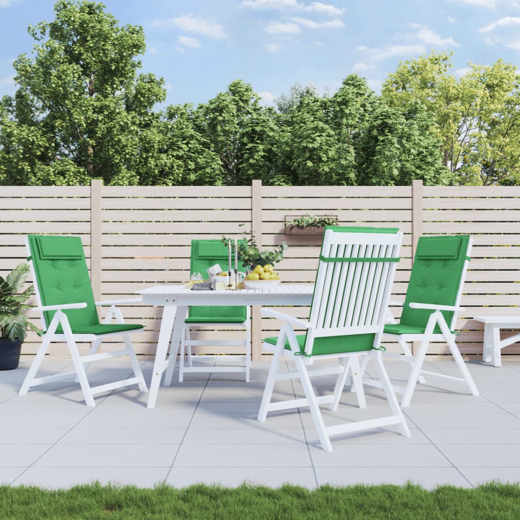 Podušky Na Židli S Vysokým Opěradlem 4 Ks Černé Látka Oxford