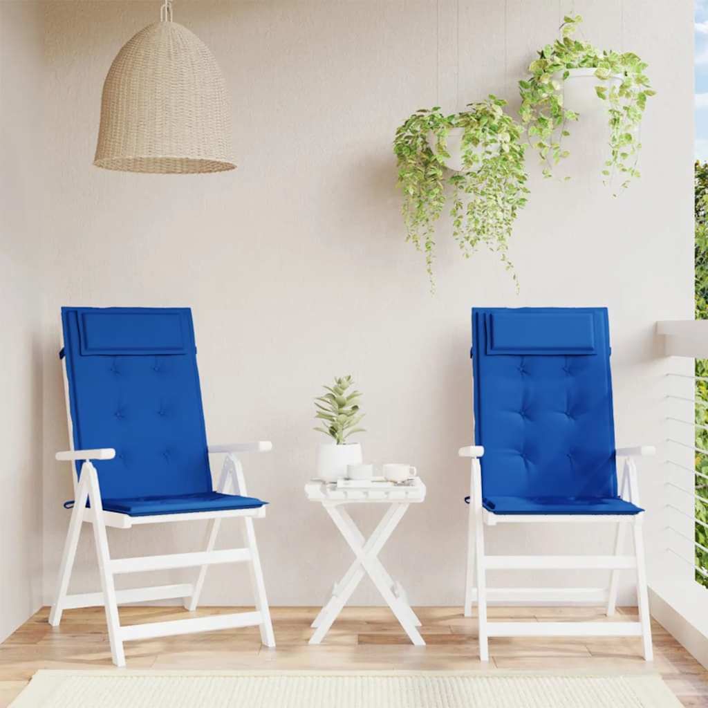 Podušky Na Židli S Vysokým Opěradlem 4 Ks Červené Látka Oxford
