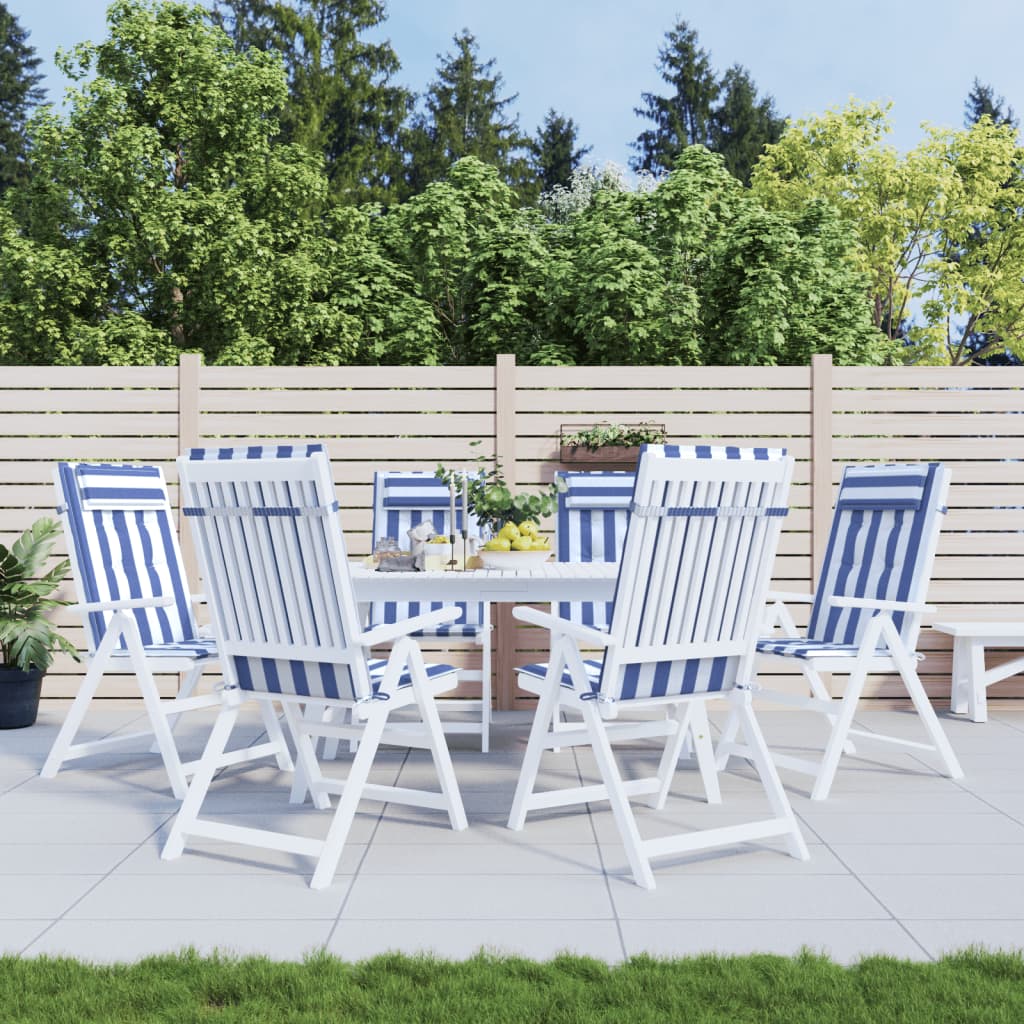 Podušky Na Židli S Vysokým Opěradlem 4 Ks Černé Látka Oxford