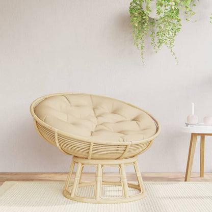 Kulatý Sedák Krémový Ø Oxfordská Tkanina