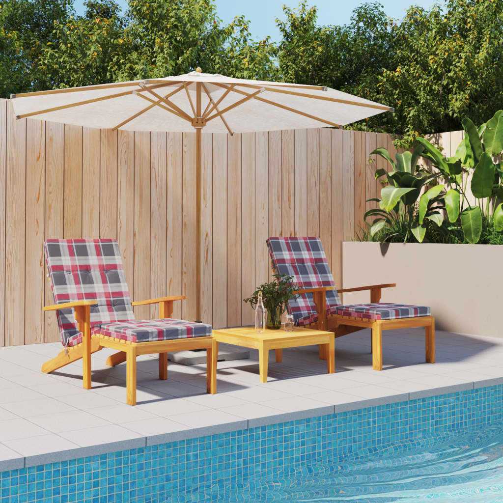 Podušky Na Polohovací Židli 2 Ks Šedé Oxfordská Látka