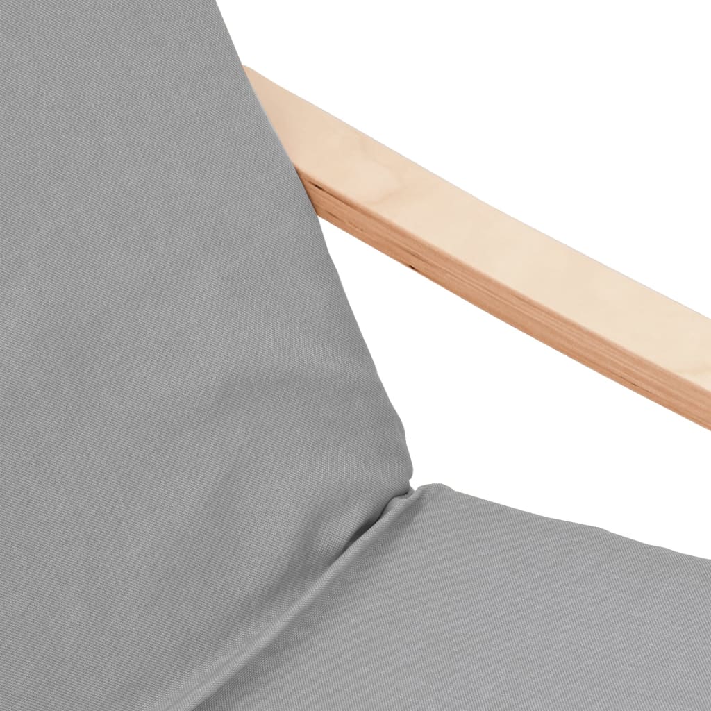 Relaxační Křeslo S Podnožkou Světle Šedé Textil