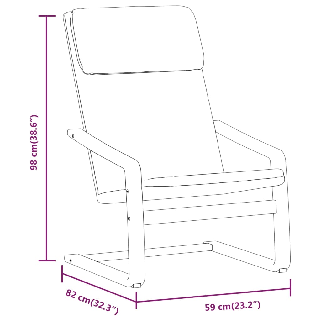 Relaxační Křeslo S Podnožkou Černé Textil