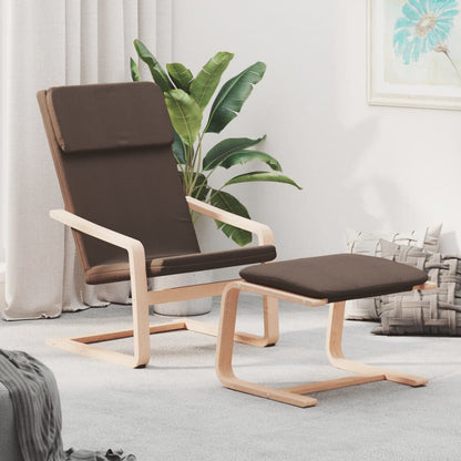 Relaxační Křeslo S Podnožkou Černé Textil