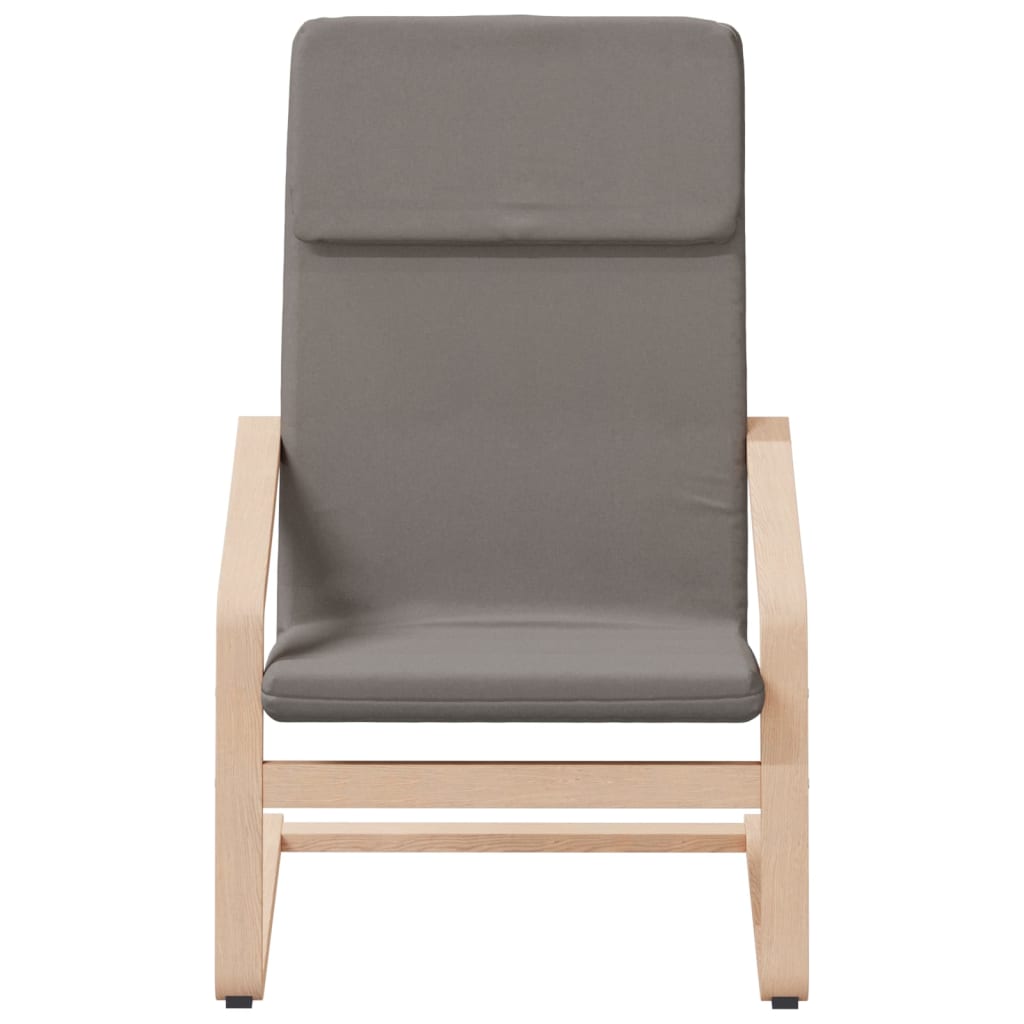 Relaxační Křeslo S Podnožkou Taupe Textil