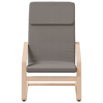 Relaxační Křeslo S Podnožkou Taupe Textil