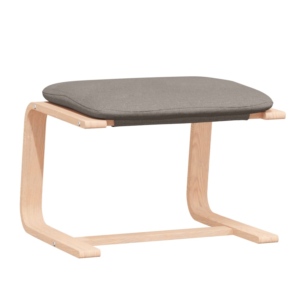 Relaxační Křeslo S Podnožkou Taupe Textil