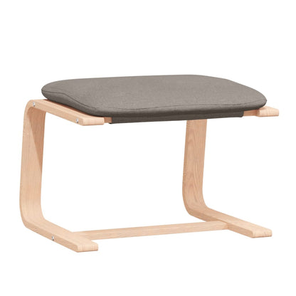 Relaxační Křeslo S Podnožkou Taupe Textil