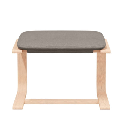 Relaxační Křeslo S Podnožkou Taupe Textil