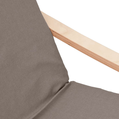Relaxační Křeslo S Podnožkou Taupe Textil