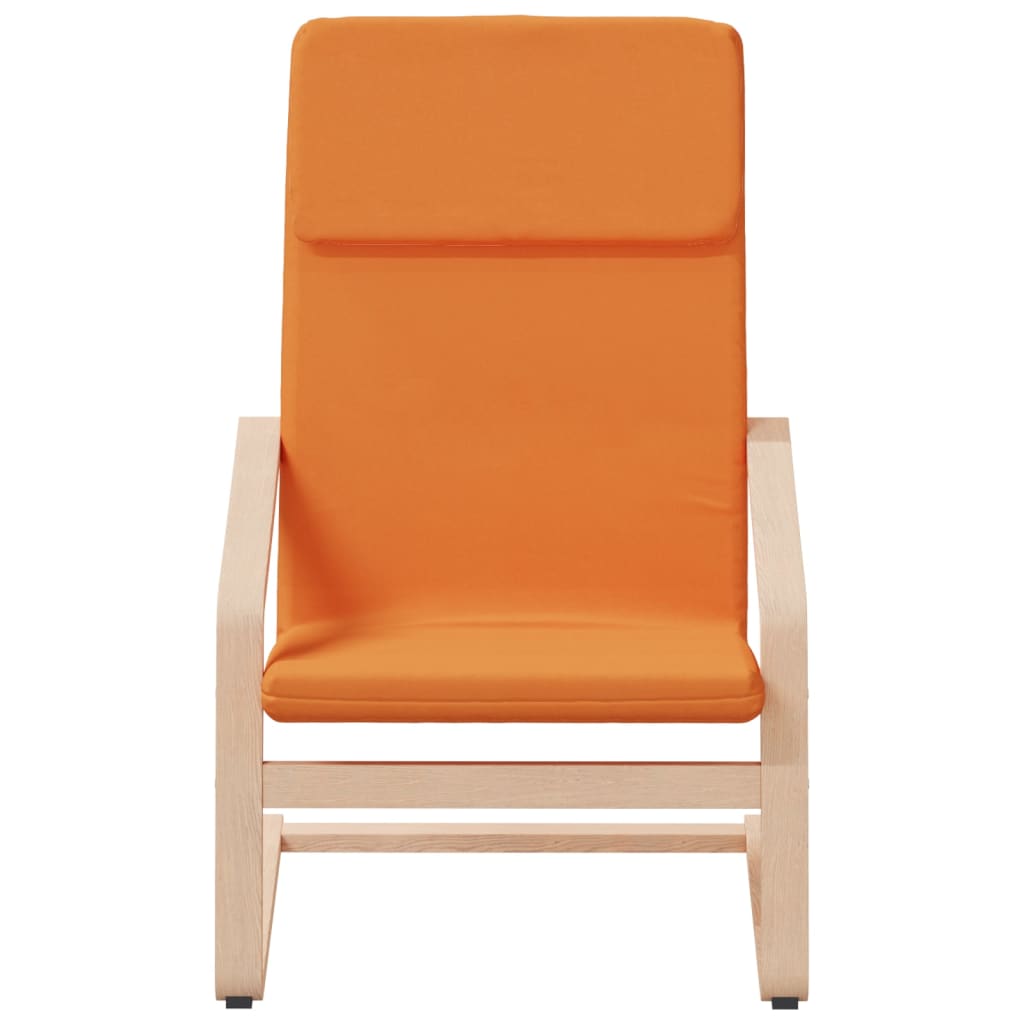 Relaxační Křeslo S Podnožkou Tmavě Žluté Textil