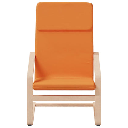 Relaxační Křeslo S Podnožkou Tmavě Žluté Textil