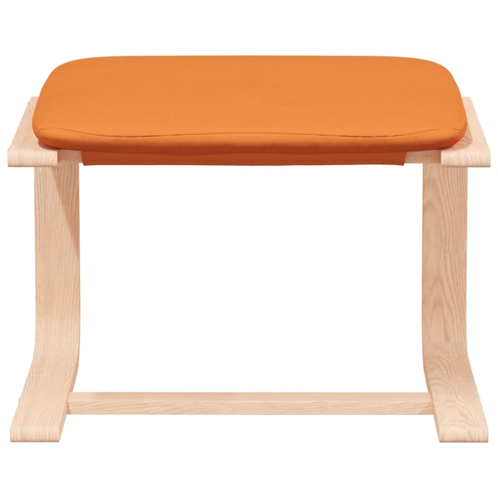 Relaxační Křeslo S Podnožkou Tmavě Žluté Textil