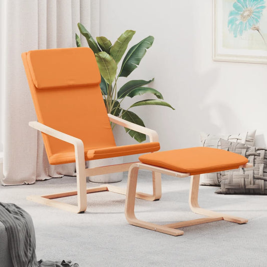 Relaxační Křeslo S Podnožkou Tmavě Žluté Textil