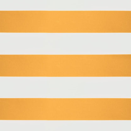 Zatahovací Markýza Žlutá A Bílá Textil A Hliník Žlutá A Bílá (Antracitový Rám)