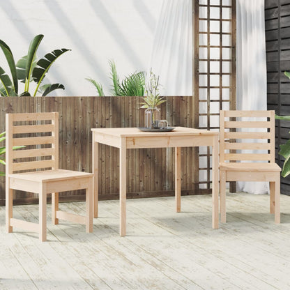 3Dílný Zahradní Bistro Set Masivní Borové Dřevo