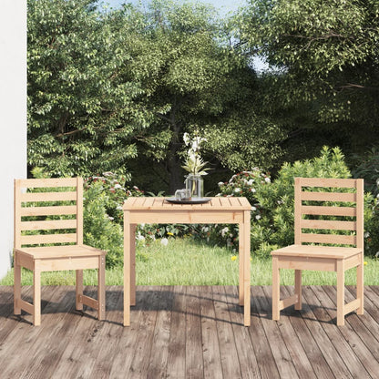 3Dílný Zahradní Bistro Set Masivní Borové Dřevo