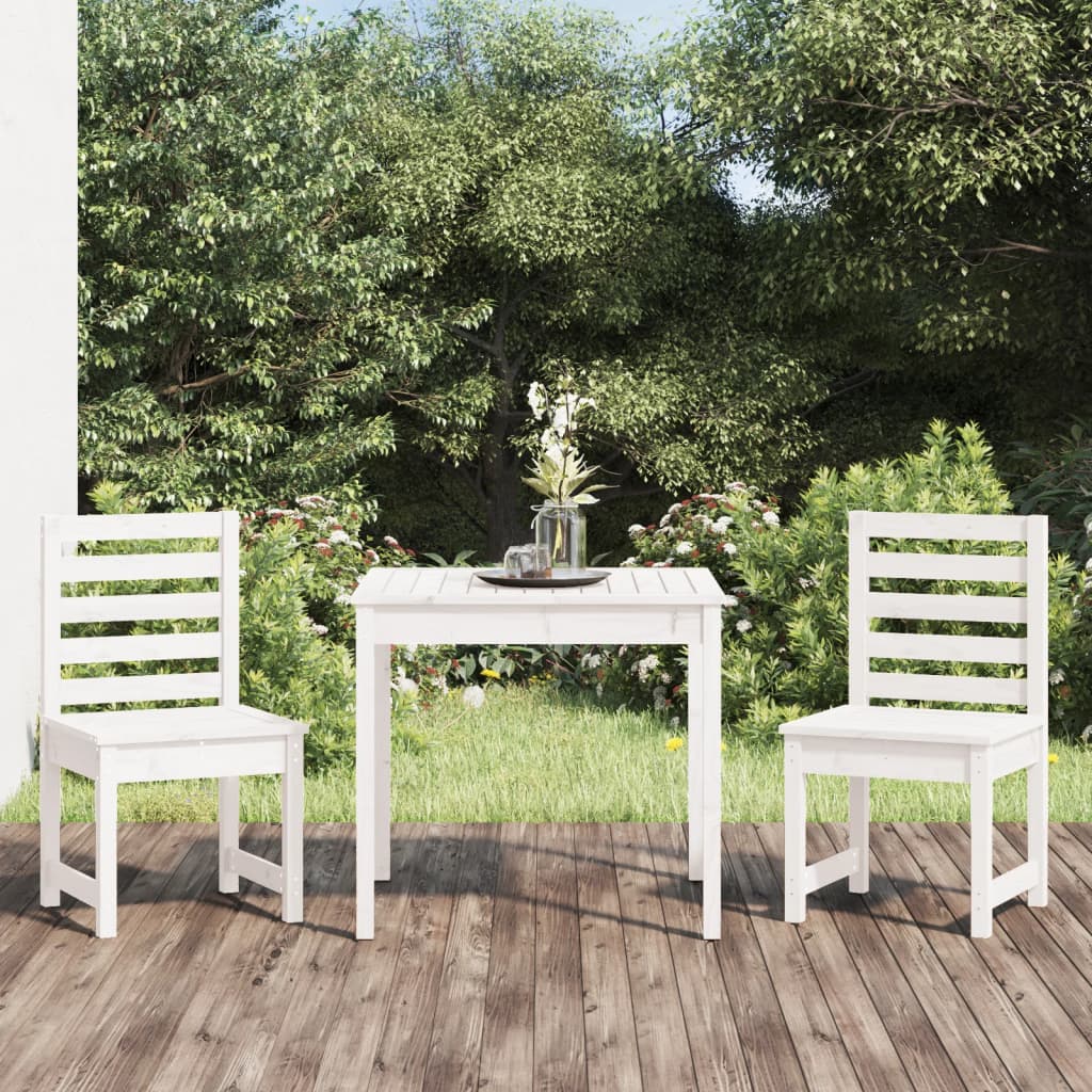 3Dílný Zahradní Bistro Set Masivní Borové Dřevo