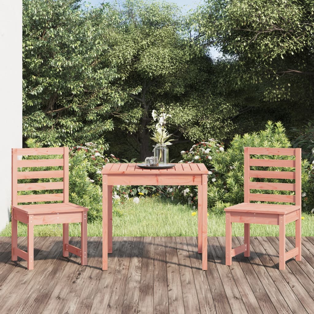 3Dílný Zahradní Bistro Set Masivní Borové Dřevo