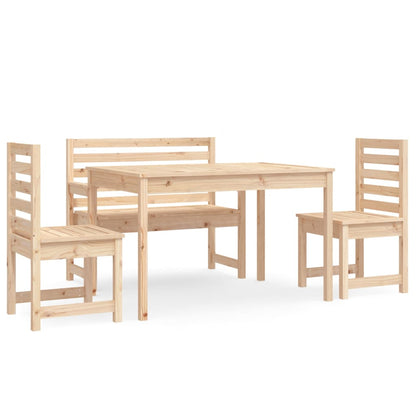4Dílný Zahradní Jídelní Set Masivní Borové Dřevo