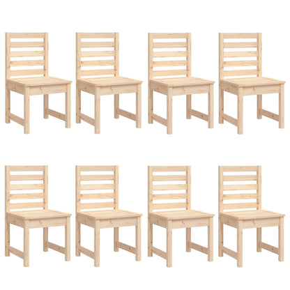 11Dílný Zahradní Jídelní Set Masivní Borové Dřevo
