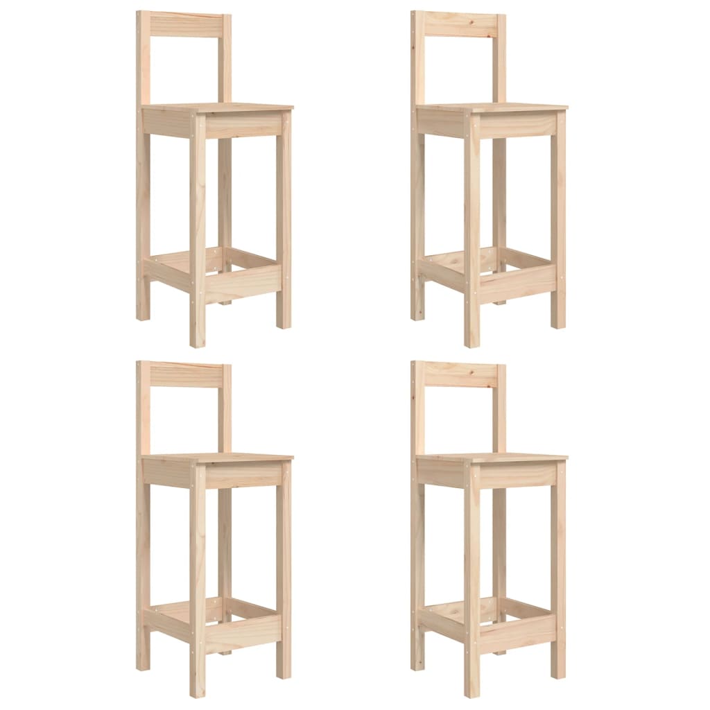 5Dílný Zahradní Barový Set Masivní Borové Dřevo
