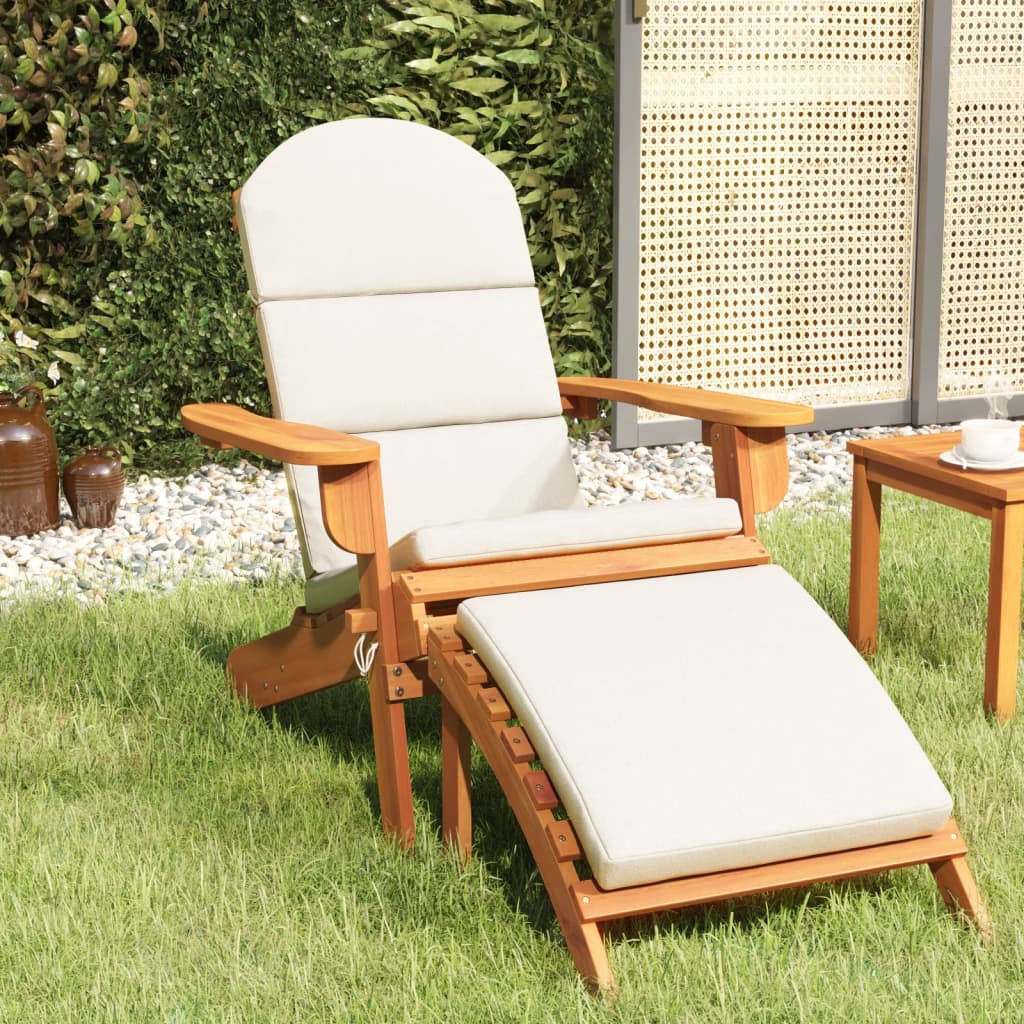 Zahradní Židle Adirondack S Podnožkami 2 Ks Masivní Akácie