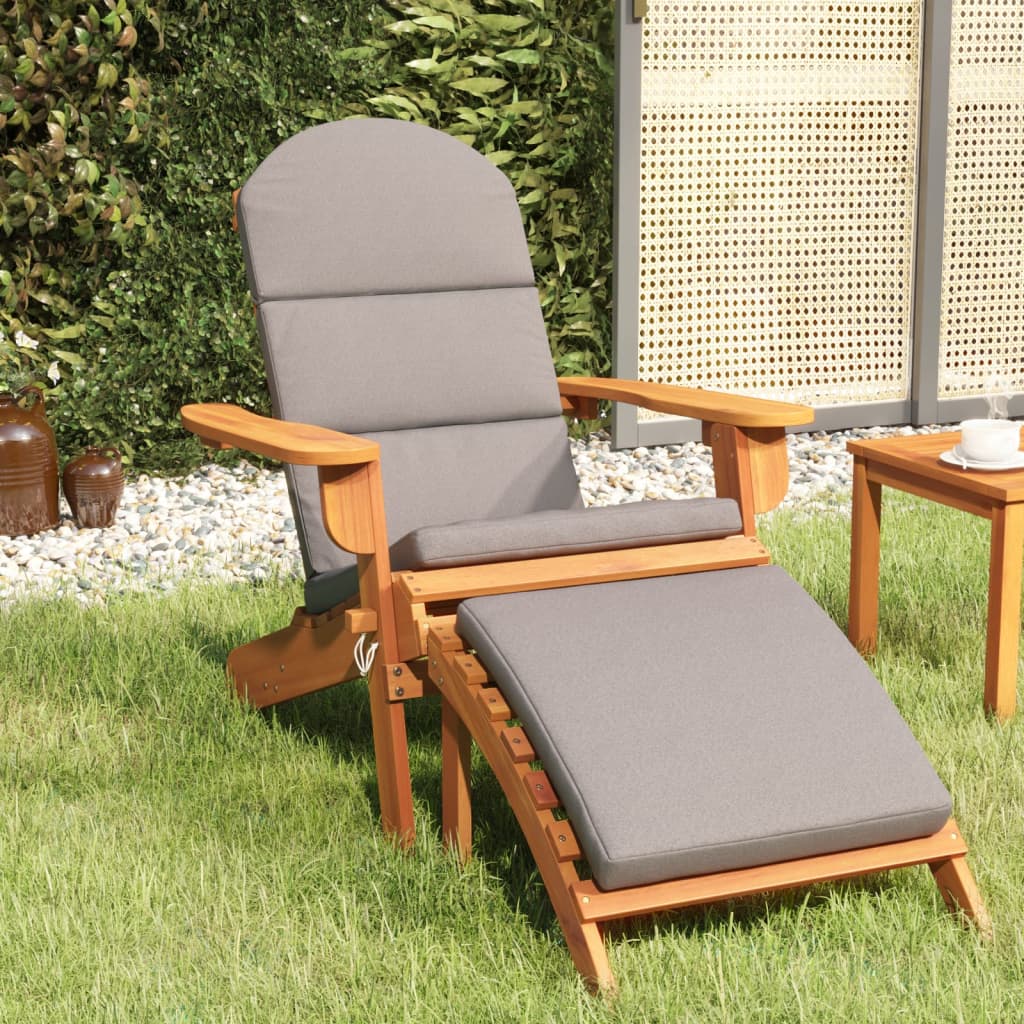 Zahradní Židle Adirondack S Podnožkami 2 Ks Masivní Akácie