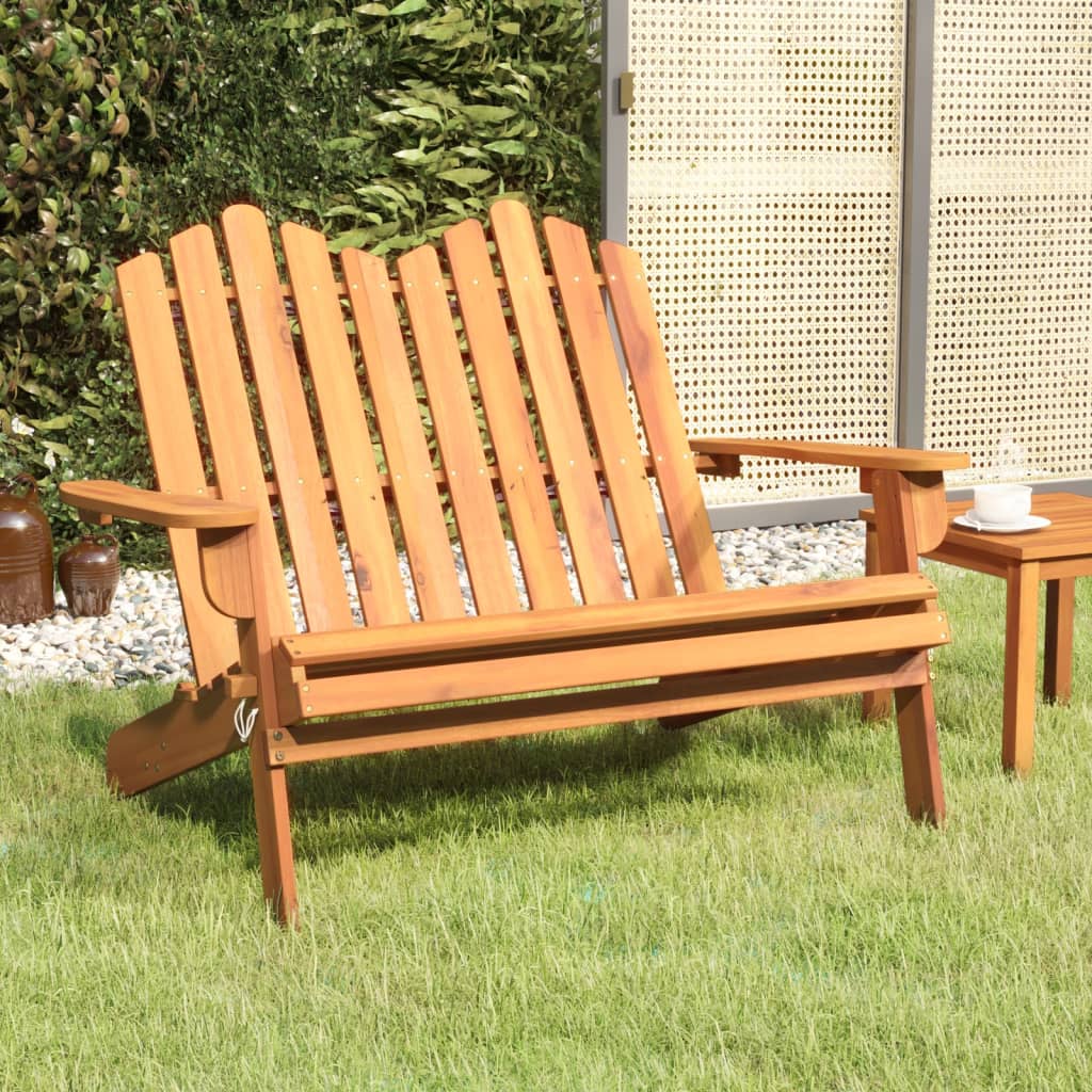Zahradní Lavice Adirondack 126 Cm Masivní Akáciové Dřevo
