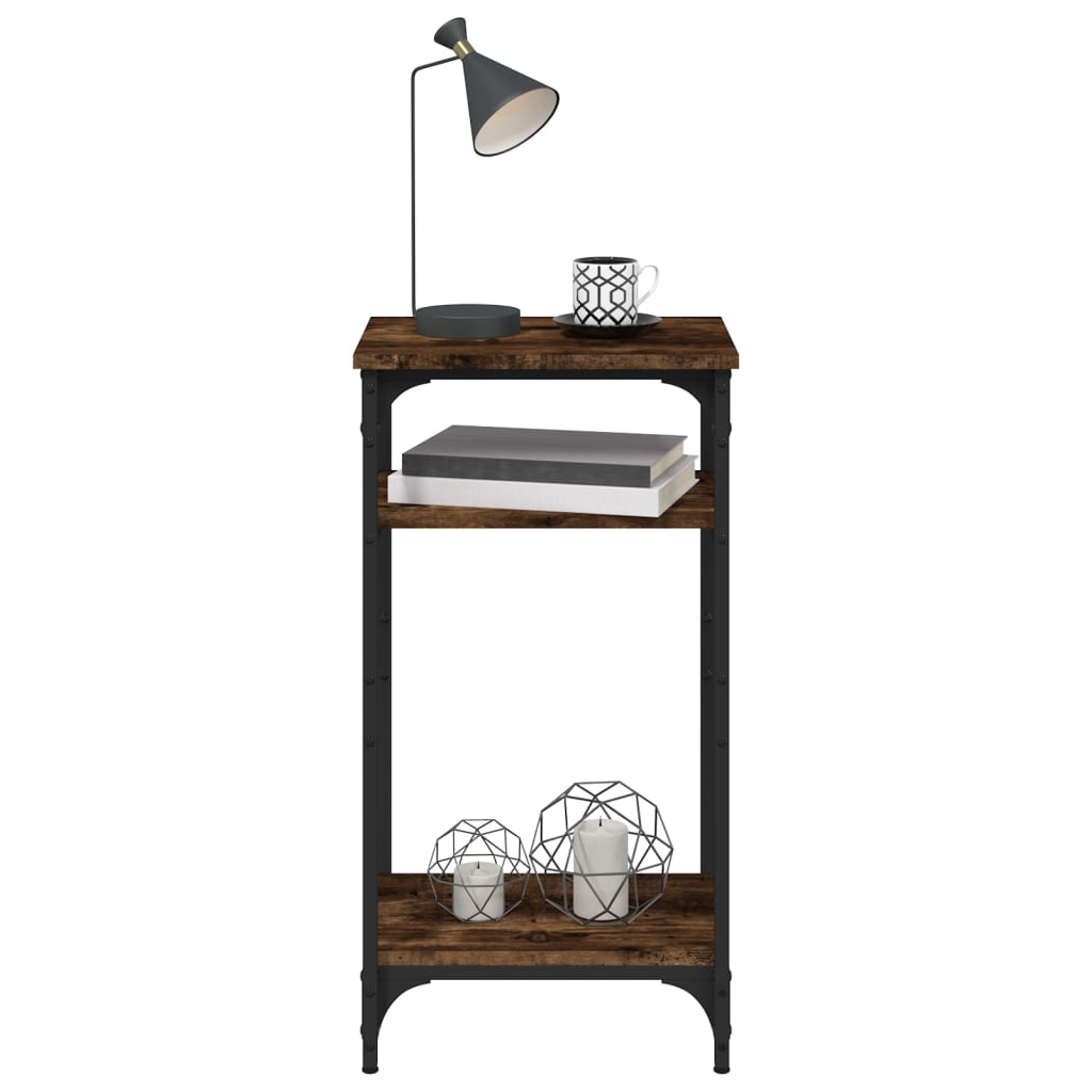 Odkládací Stolek Kouřový Dub 40 X 30 X 75 Cm Kompozitní Dřevo