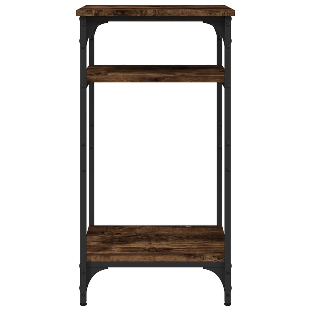 Odkládací Stolek Kouřový Dub 40 X 30 X 75 Cm Kompozitní Dřevo