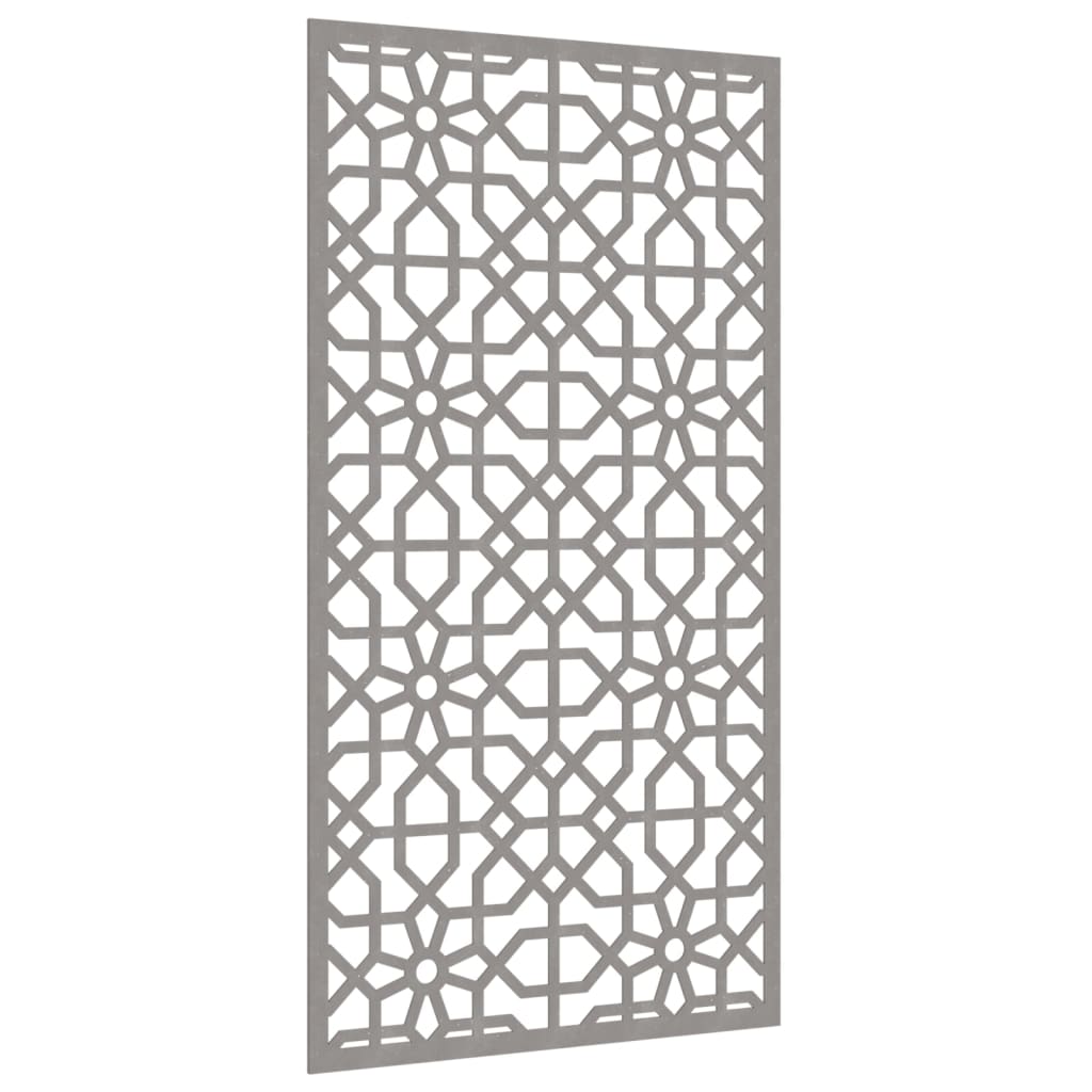 Zahradní Nástěnná Dekorace 105 X 55 Cm Corten Maurský Design Černá