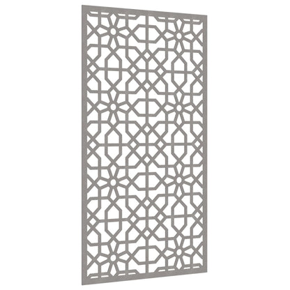 Zahradní Nástěnná Dekorace 105 X 55 Cm Corten Maurský Design Černá