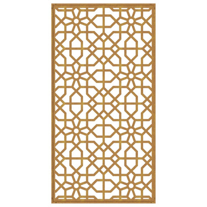 Zahradní Nástěnná Dekorace 105 X 55 Cm Corten Maurský Design Černá