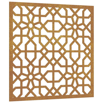 Zahradní Nástěnná Dekorace 55 X 55 Cm Corten Maurský Design Tmavě Hnědá