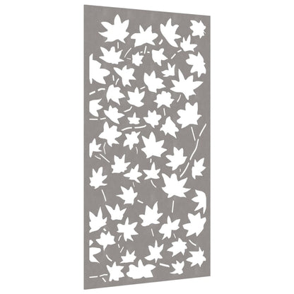 Zahradní Nástěnná Dekorace 105 X 55 Cm Corten Javorový List Tmavě Hnědá