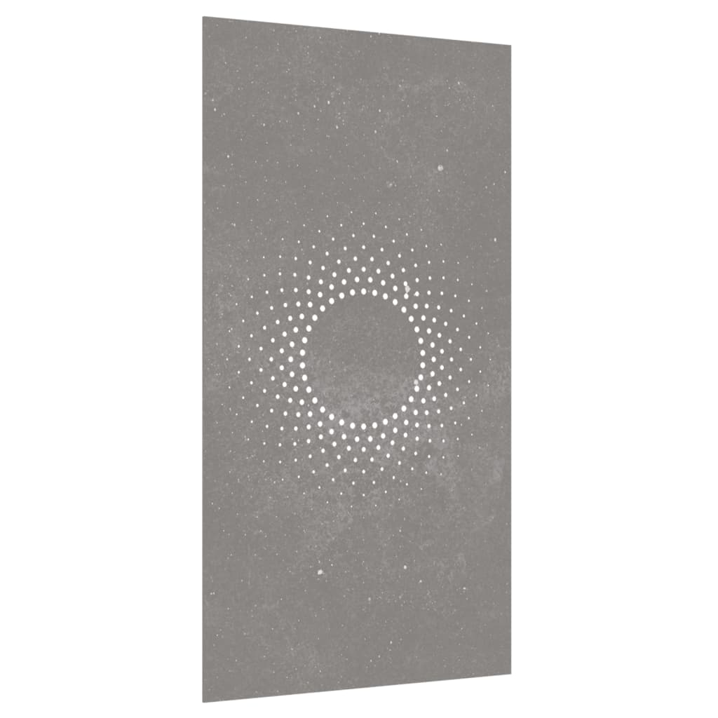 Zahradní Nástěnná Dekorace 105 X 55 Cm Cortenová Ocel Slunce