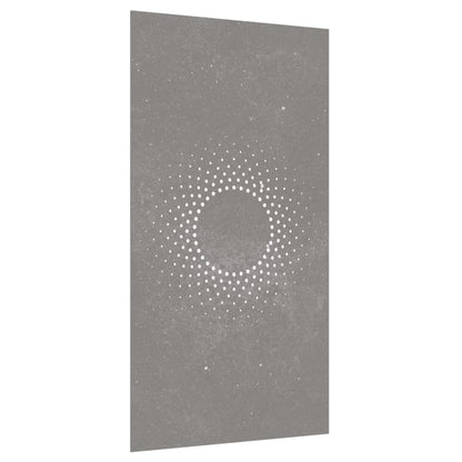 Zahradní Nástěnná Dekorace 105 X 55 Cm Cortenová Ocel Slunce