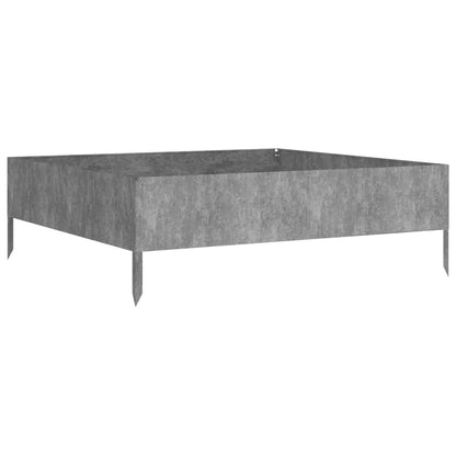 Zahradní Vyvýšený Záhon 100 X 100 X 33,5 Cm Cortenová Ocel Povětrnostně Odolná Ocel / Hnědý